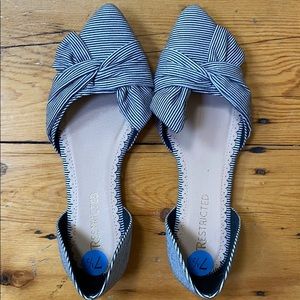 Cute striped flats with bows